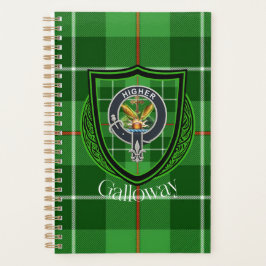 Galloway Scottish Clan Tartan & Crest プランナー手帳