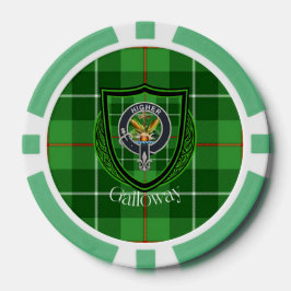 Galloway Scottish Clan Tartan & Crest ポーカーチップ