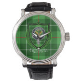 Galloway Scottish Clan Tartan & Crest 腕時計 (正面)