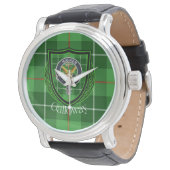 Galloway Scottish Clan Tartan & Crest 腕時計 (アングル)