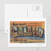Gallup, New Mexico - Large Letter Scenes ポストカード (正面/裏面)