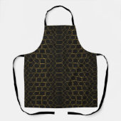 Galmourous Golden Geometric pattern エプロン (正面)