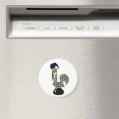 Galo de Barcelosブラックパターン マグネット (インサイチュ (食洗機))