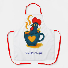 Galo de Barcelos Apron – Portuguese Rooster Pop Ar エプロン