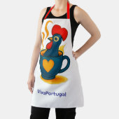 Galo de Barcelos Apron – Portuguese Rooster Pop Ar エプロン (インサイチュ)