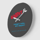GALogoティー ラージ壁時計 (傾斜)