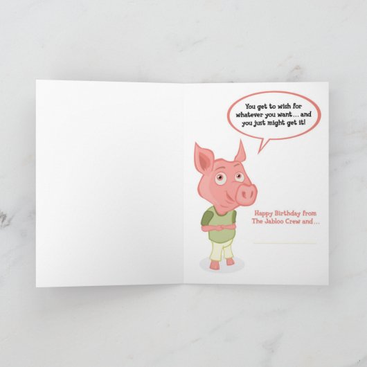 Galooのバースデー・カード カード (内部)