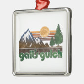 Galtの渓谷のコロラド州の地図書によってすくめられる木のオーナメント メタルオーナメント (左)