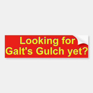 Galtの渓谷のバンパーステッカー バンパーステッカー