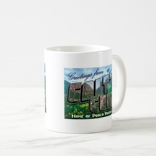 Galtの渓谷のマグからの挨拶 コーヒーマグカップ (正面右)