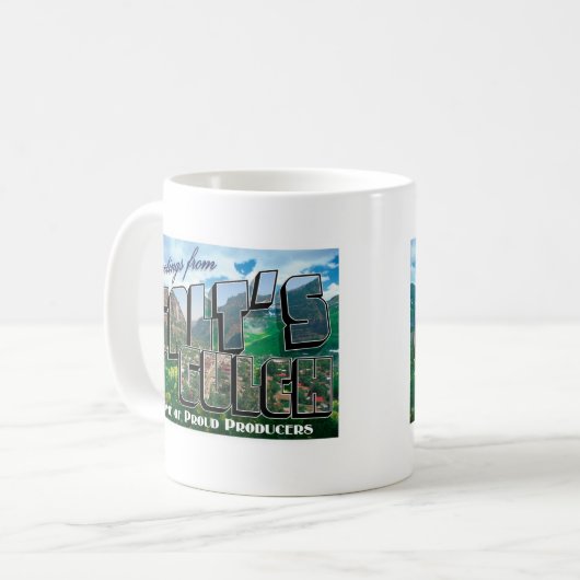 Galtの渓谷のマグからの挨拶 コーヒーマグカップ (正面左)