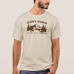 Galtの渓谷のヴィンテージのティーブラウン Tシャツ