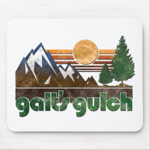Galtの渓谷の地図書はマウスパッドをすくめました マウスパッド