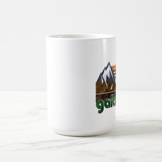 Galtの渓谷の地図書はマグをすくめました コーヒーマグカップ (中央)