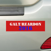 Galt Reardon 2016年 バンパーステッカー (車上)