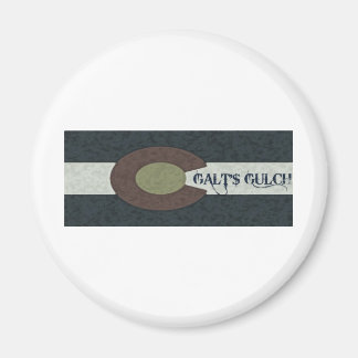 Galt's Gulch – 赤と青の組み合わせデザイン マグネット