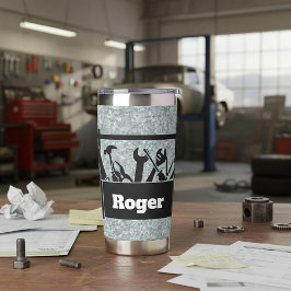 Galvanized metal with toolbox personalized 保温保冷タンブラー