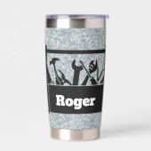 Galvanized metal with toolbox personalized 保温保冷タンブラー (左面)