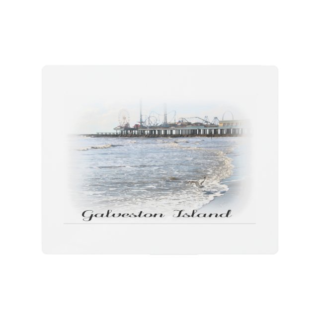 Galvestonの島の喜び桟橋の金属の壁の芸術 メタルプリント (正面)