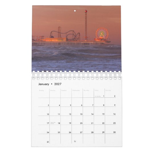Galvestonの島の2015のカレンダーのイメージ カレンダー (1月 2027)