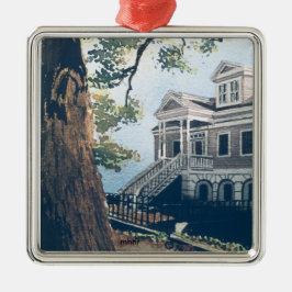 Galvestonの水彩画、1876年のウィリアムWeberの家 メタルオーナメント