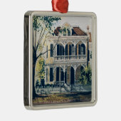 Galvestonの水彩画、1887年のハワードCarnesの家 メタルオーナメント (右)