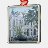 Galvestonの水彩画、1887年のヤコブSonnethielの家 メタルオーナメント (左)