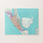 Galvestonテキサス州(1954年)のヴィンテージの地図 ジグソーパズル (横)