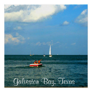 Galveston湾、テキサス州 ポスター