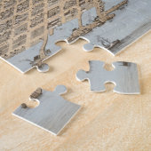 Galveston (1871年)のヴィンテージの絵解き地図 ジグソーパズル (側面)