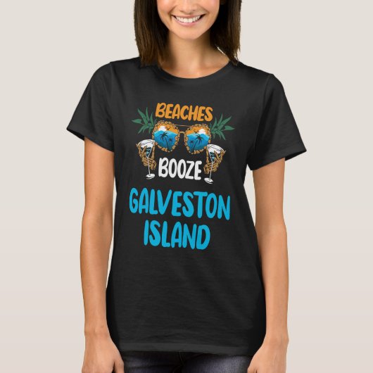 Galveston Island Texas Beaches Vacation Party Matc Tシャツ (正面)