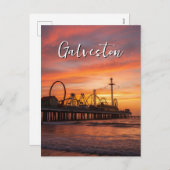 Galveston Texas シーズンポストカード (正面/裏面)