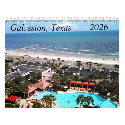 Galveston, Texas 2026 Calendar カレンダー (カバー)
