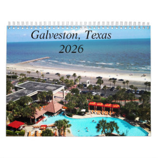 Galveston, Texas 2026 Calendar カレンダー