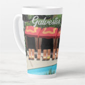 Galveston, Texas - San Luis Hotel Sundeck -  カフェラテマグ (左アングル)