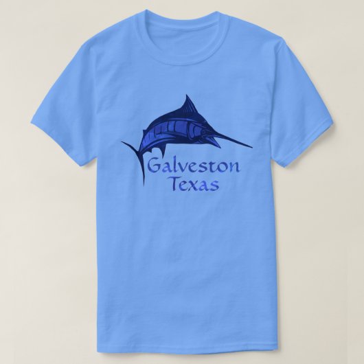 Galveston, TX魚釣りTシャツ Tシャツ (デザイン正面)
