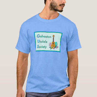 Galveston Ukulele Society GUSスタンディングロゴT-Shir Tシャツ