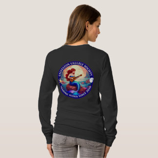 Galveston Ukulele Society Mermaid Shirt Women LS Tシャツ