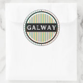 Galway City Pride Emblem – Irish Identity ラウンドシール (バッグ)