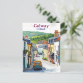 Galway Ireland Vintage Famous Travel Place ポストカード (スタンド正面)