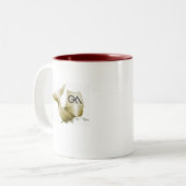 GAMのシールのあずき色のマグ ツートーンマグカップ (正面左)