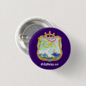 GAMの紫色の帖当Pin 缶バッジ (正面&裏面)