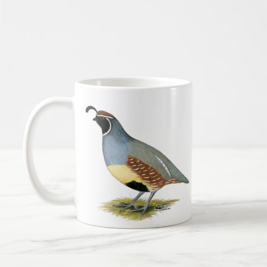 Gambelの砂漠のウズラ コーヒーマグカップ (左)