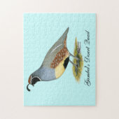 Gambelの砂漠のウズラ ジグソーパズル (縦)