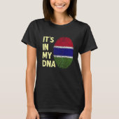 Gambia In My Dna Gambian国旗のチームGambia 1 Tシャツ (正面)