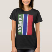 Gambian Flag Gambia Tシャツ (正面)