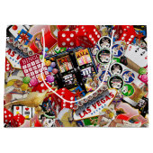 Gamblers Delight - Las Vegas Icons Background ラージペーパーバッグ (正面)
