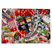 Gamblers Delight - Las Vegas Icons Background ラージペーパーバッグ (裏面)