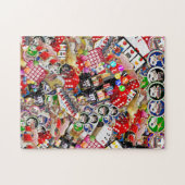 Gamblers Delight - Las Vegas Icons Collage ジグソーパズル (横)