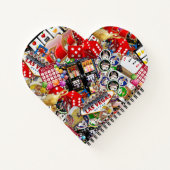Gamblers Delight - Las Vegas Icons Collage ノートブック (裏面)